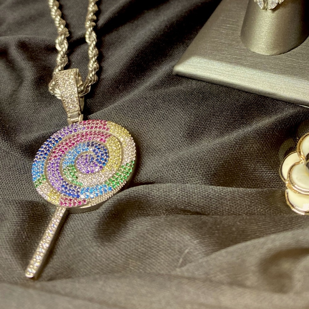 Lollipop Pendant Rare Bling Chain